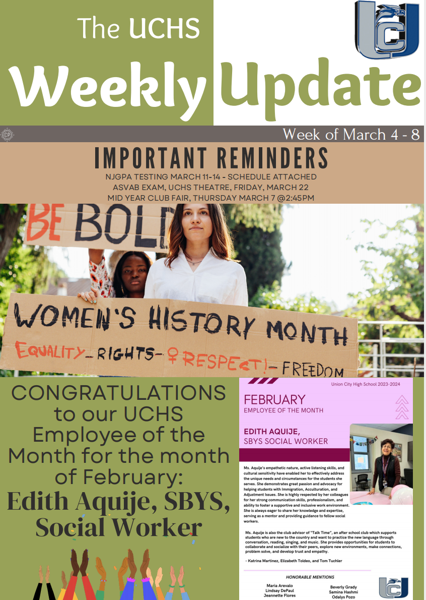 The UCHS Weekly Update-March 4, 2024-English-Page 1