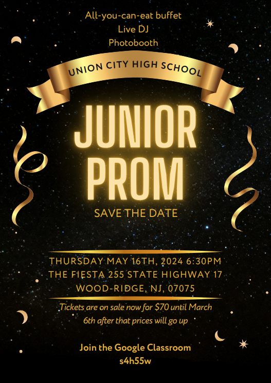 Junior Prom Information for Union City High School-English