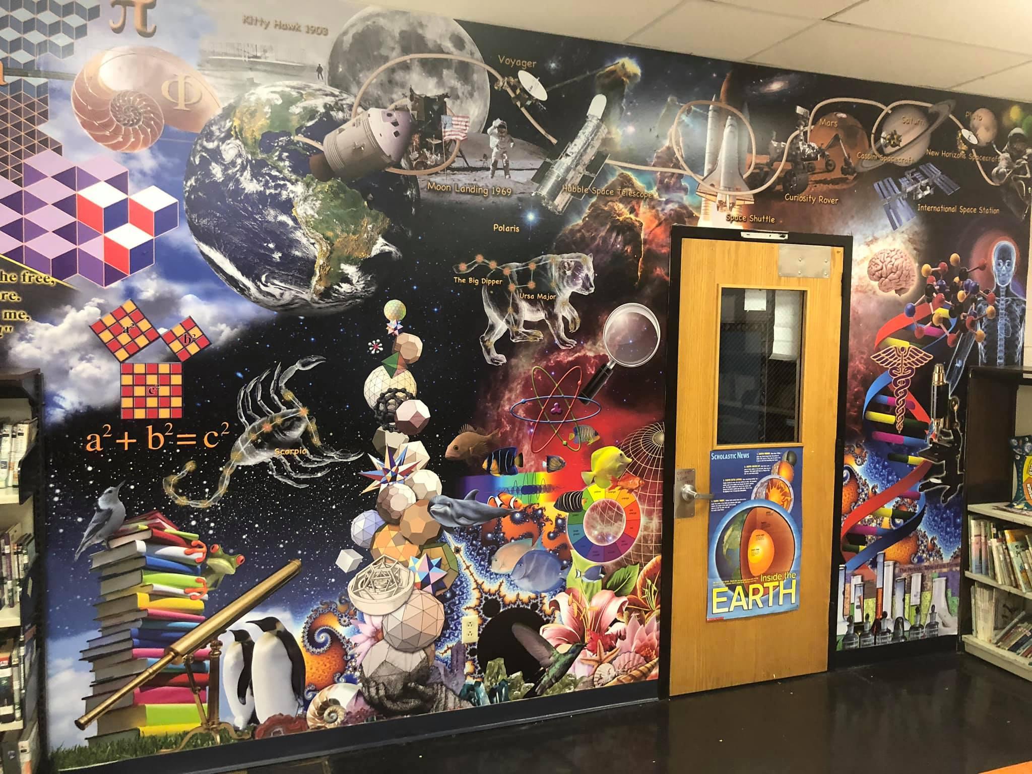 the space and thought mural