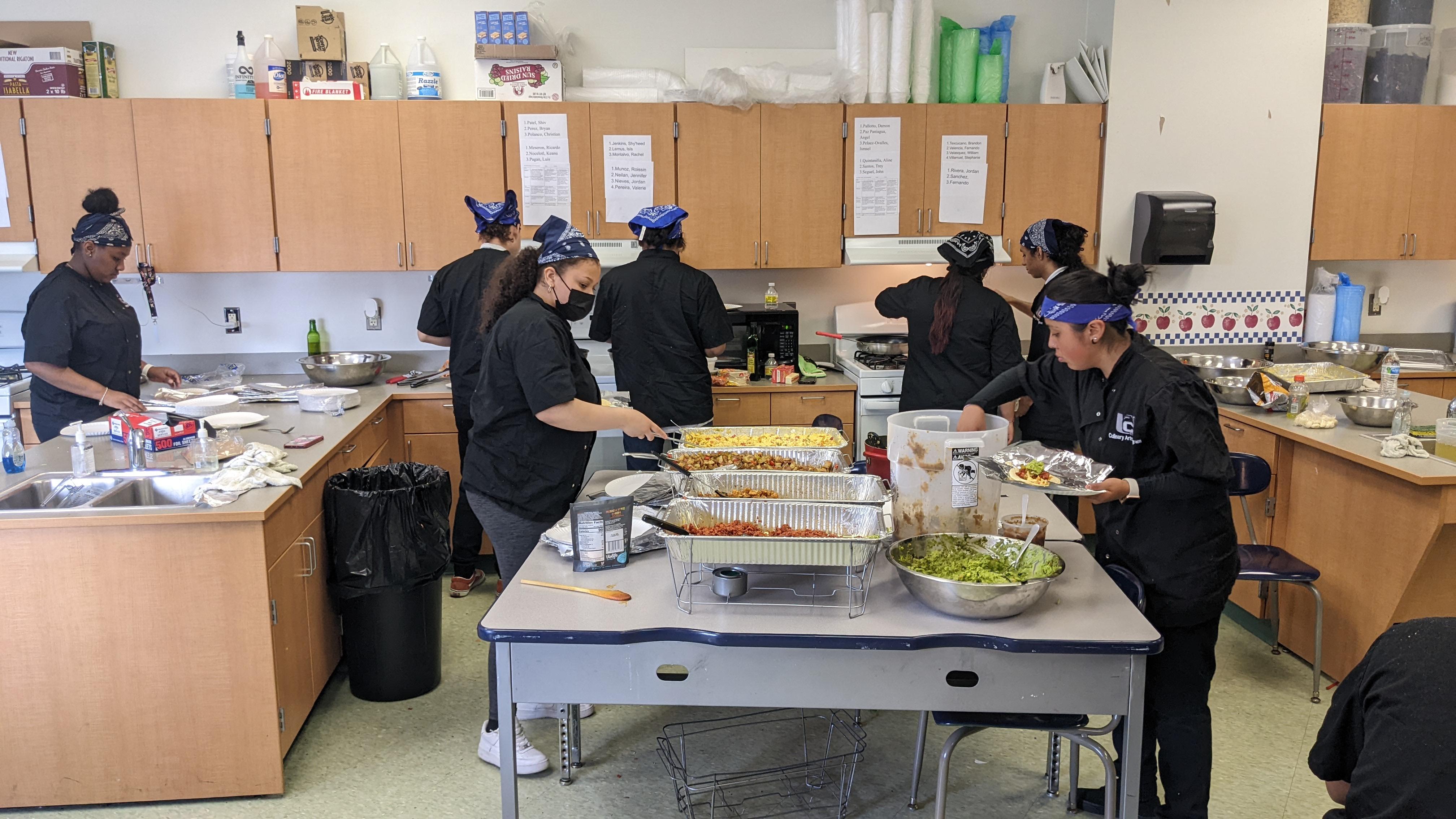 UCHS Culinary Students during Teacher Appreciation Week #4
