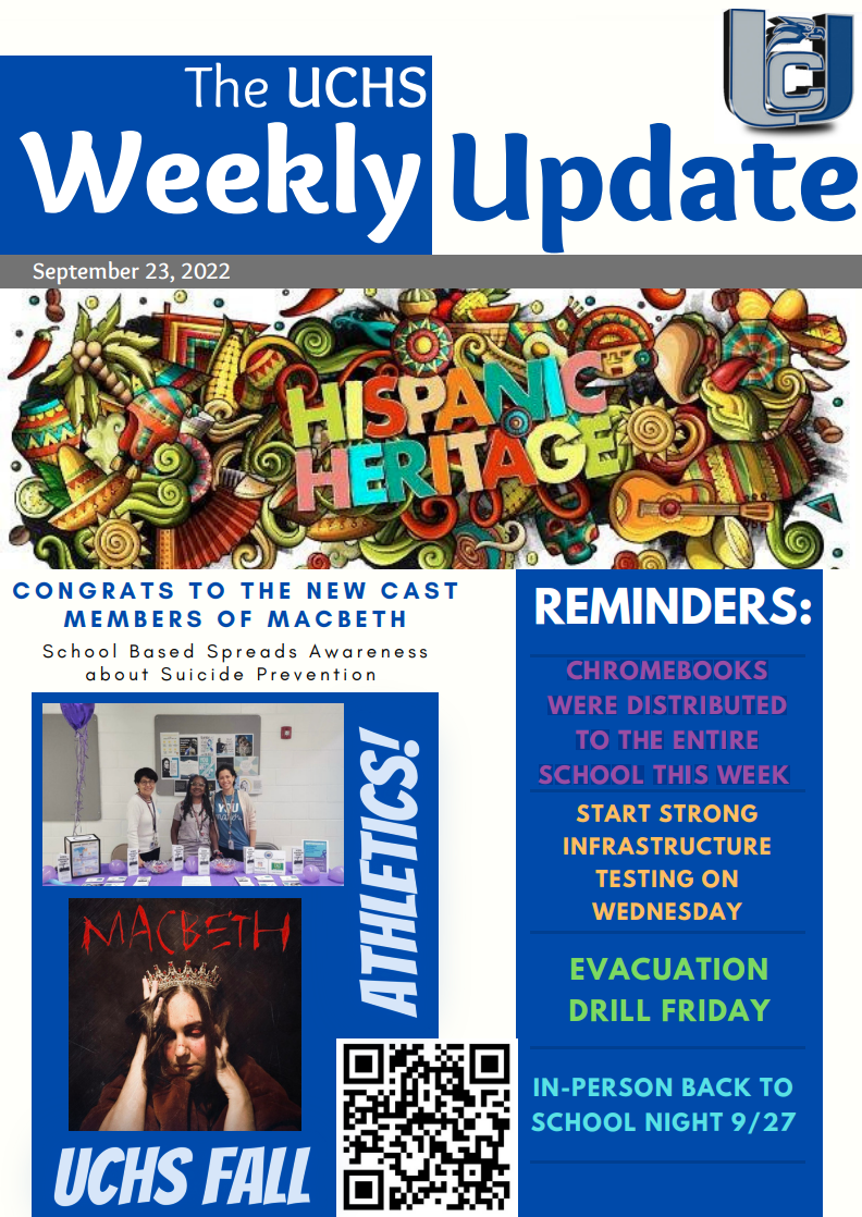 The UCHS Weekly Update-September 23, 2022