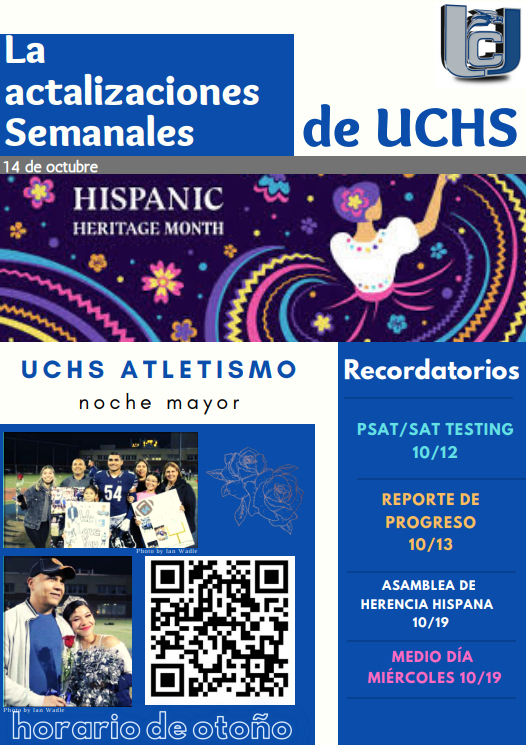 UCHS Weekly Update-October 13, 2022-Page 1-Spanish