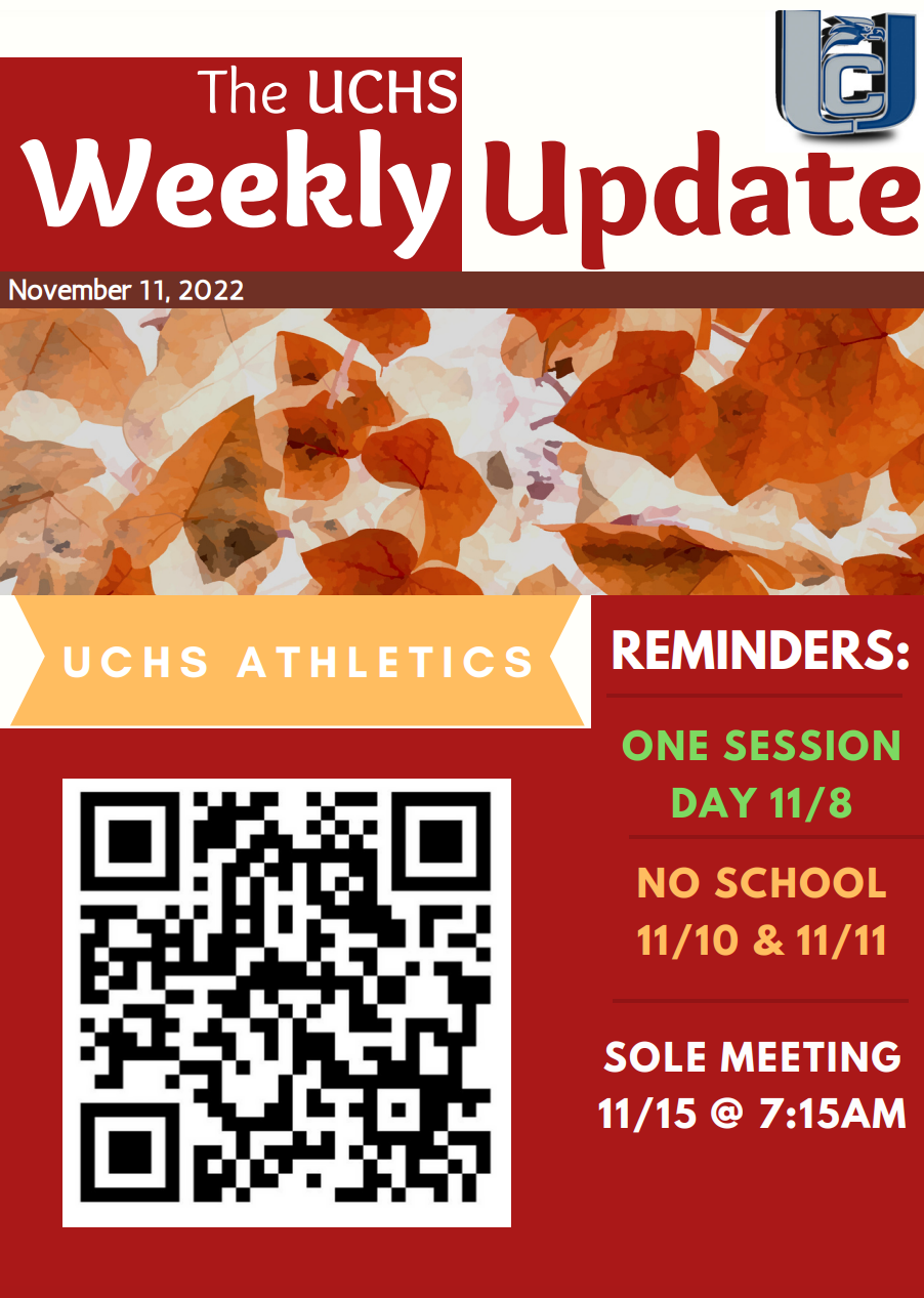 The UCHS Weekly Update-November 11, 2022-English-Page 1