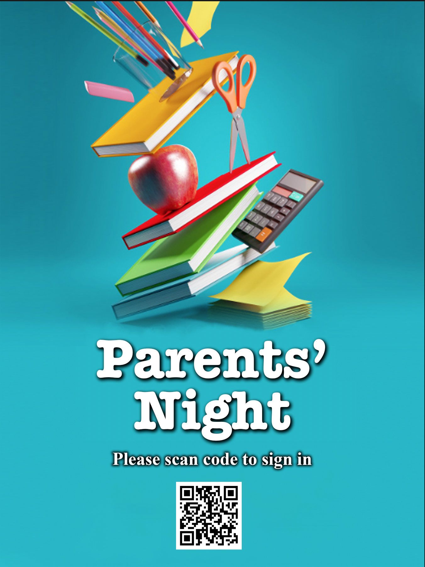 Union City High School QR Code For Parent's Night-English