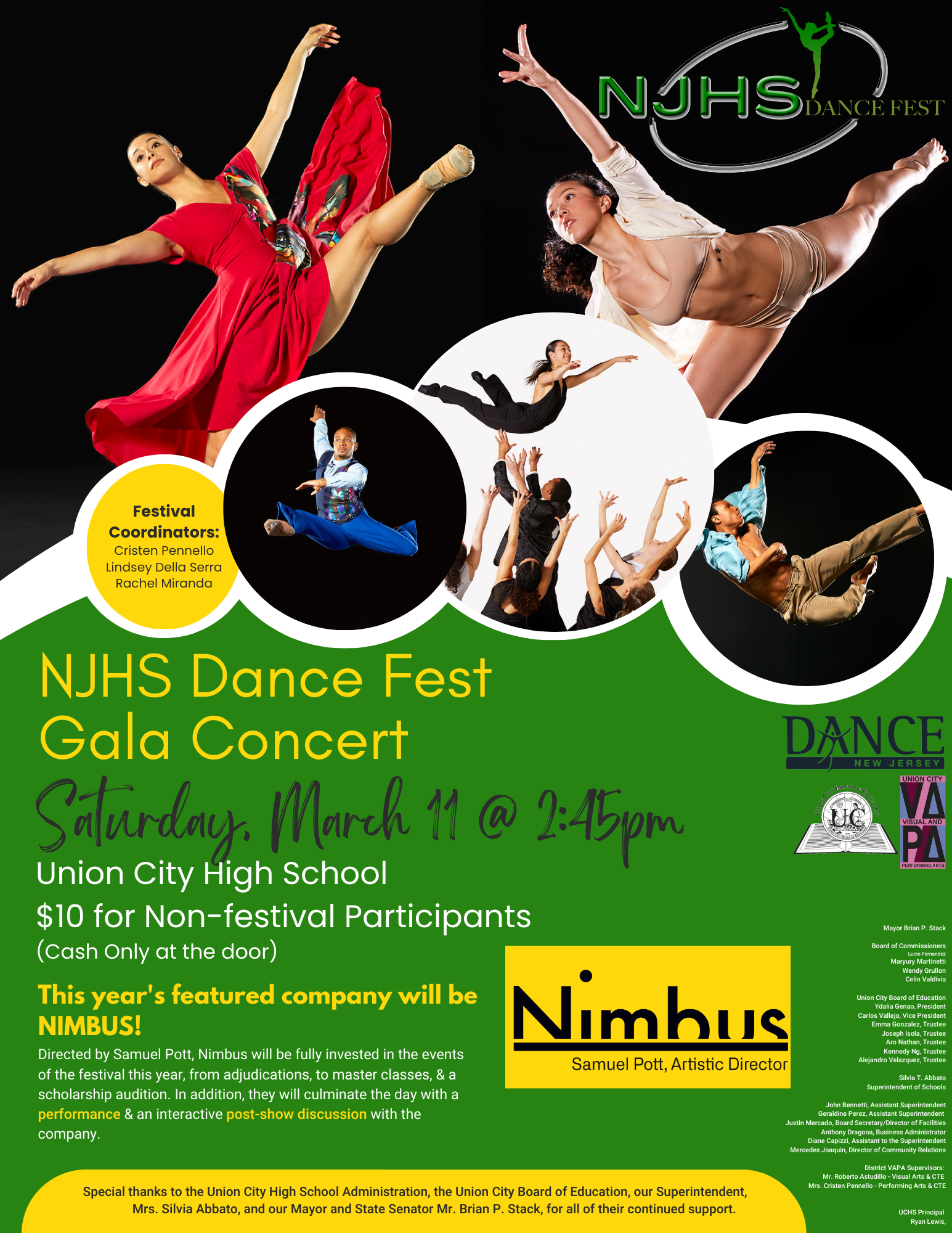 The NJHS Dance Fest Reminder For Saturday March 11, 2023