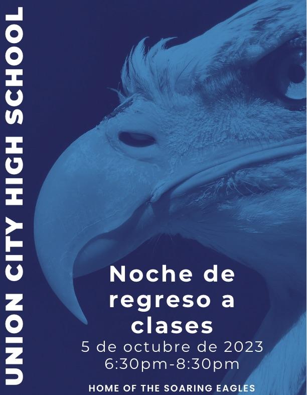 2023 UCHS Back To School Night Agenda-Spanish