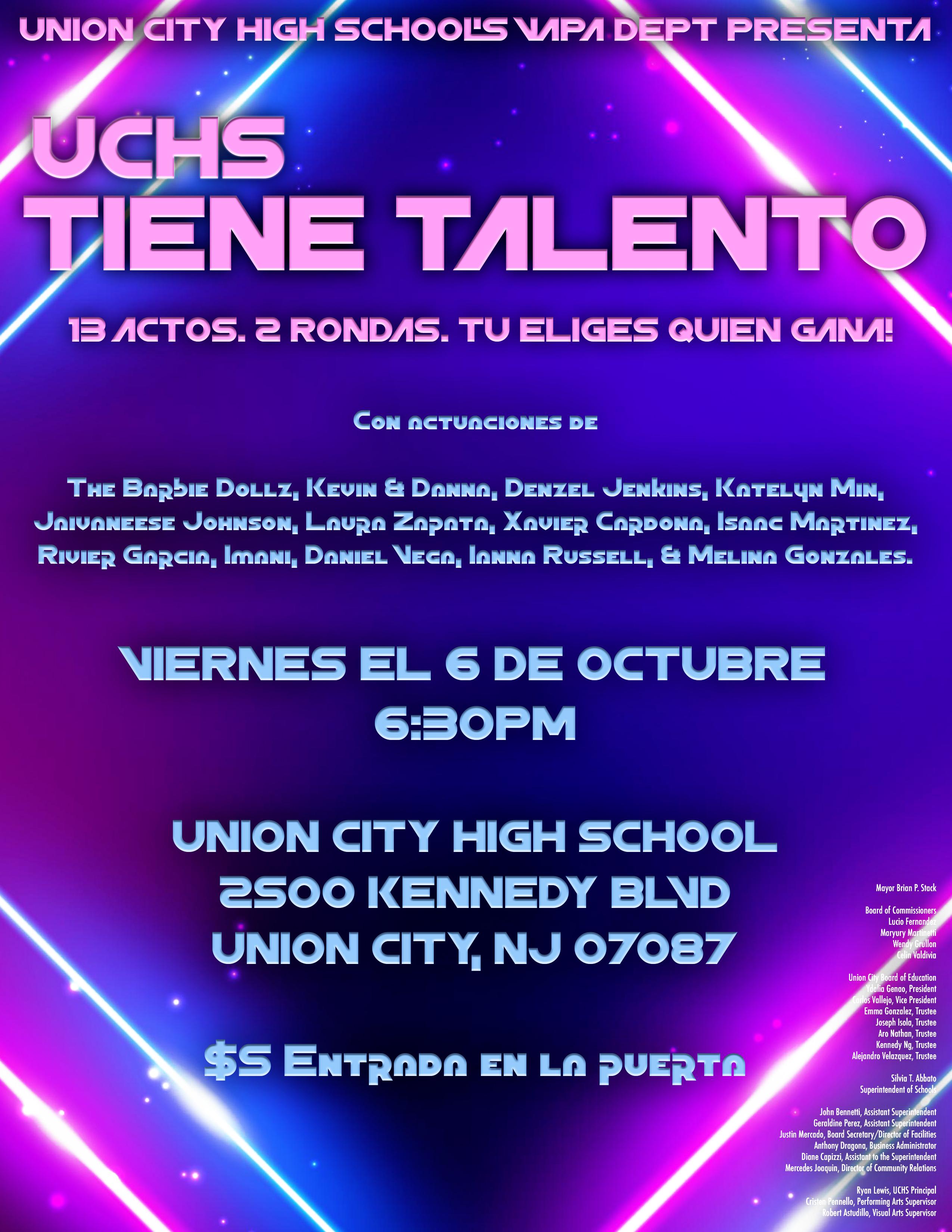UCHS's Got Talent Show Flyer-Spanish