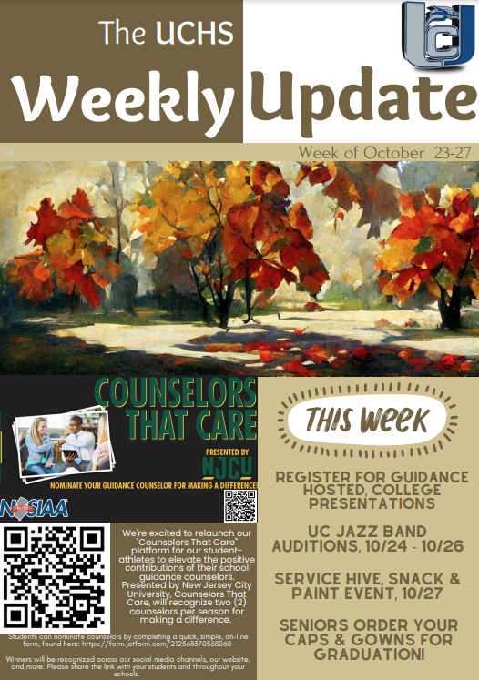 The Union City High School Weekly Update-October 23, 2023-English-Page 1
