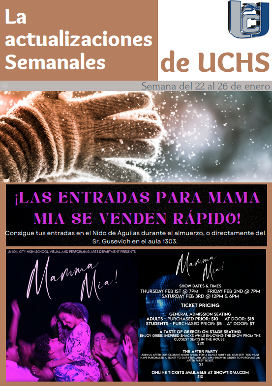 The UCHS Weekly Update-January 22, 2024-Spanish-Page 1