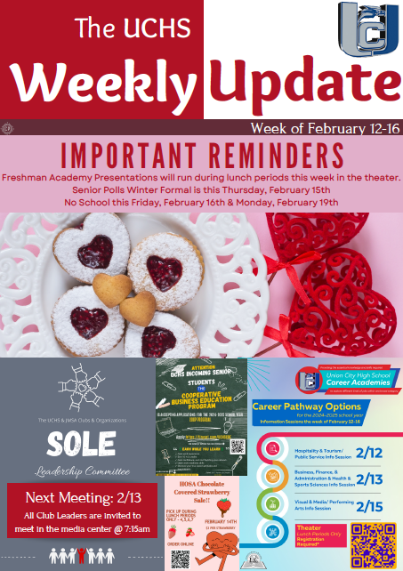 Union City High School Weekly Update-February 12, 2024-English-Page 1