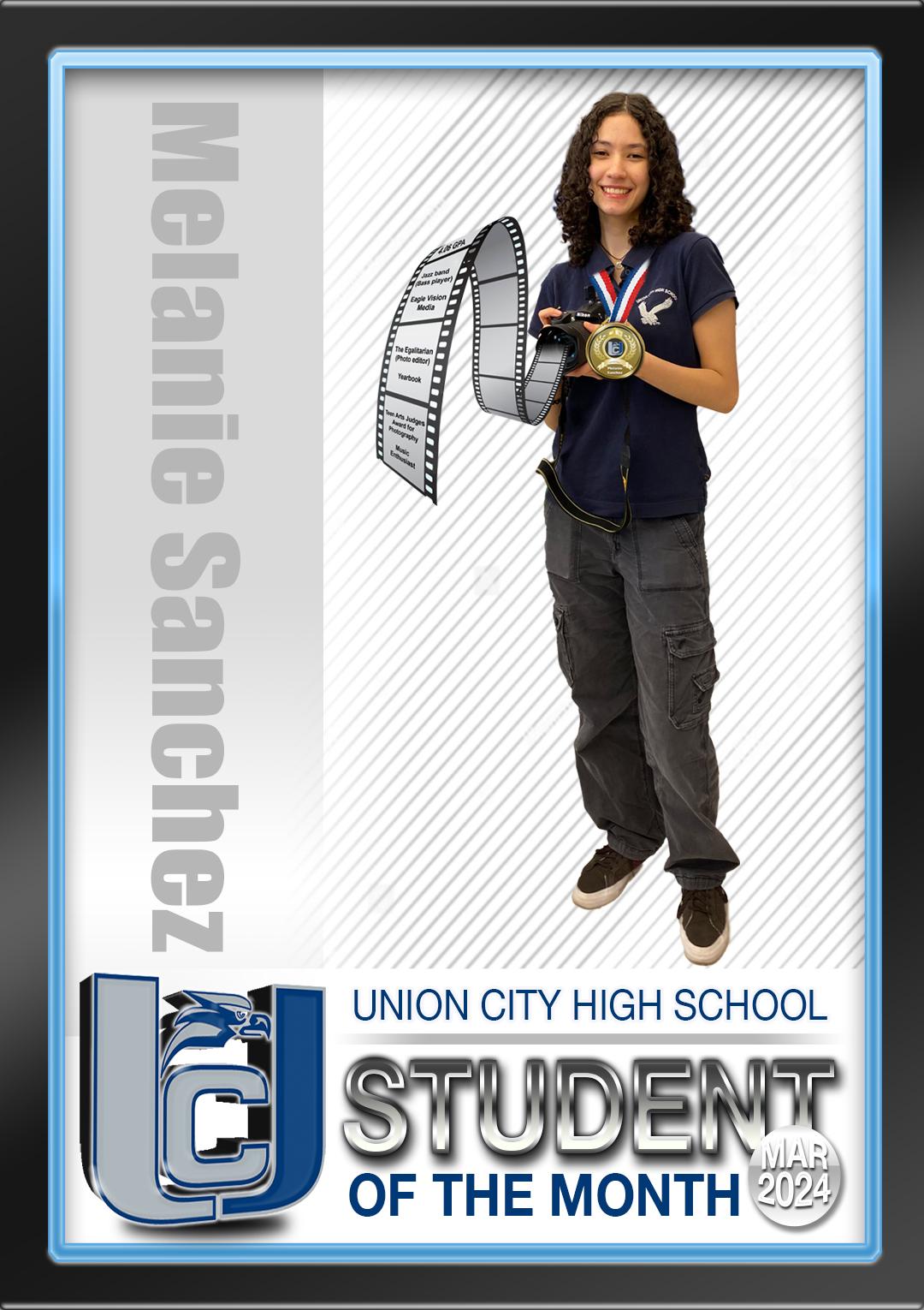 The Union City High School March 2024 Students of The Month